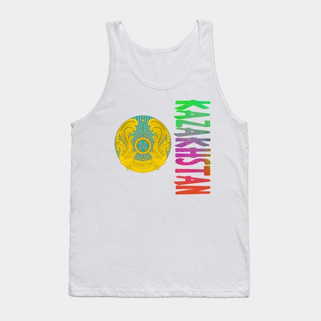 Kazakhstan Coat of Arms Design Tank Top by Naves